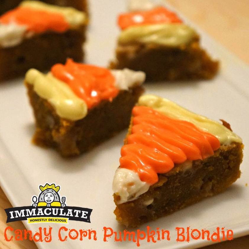Candy Corn Pumpkin Blondie